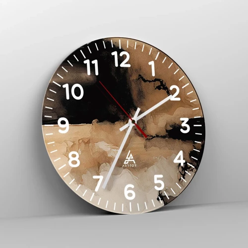Nástěnné hodiny - Poutavá abstrakce - 30x30 cm