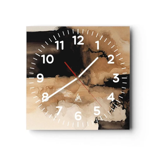 Nástěnné hodiny - Poutavá abstrakce - 40x40 cm