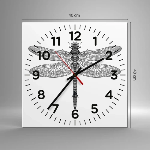 Nástěnné hodiny - Přesnost přírody - 40x40 cm