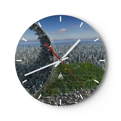 Nástěnné hodiny - Příroda je věčná - 30x30 cm