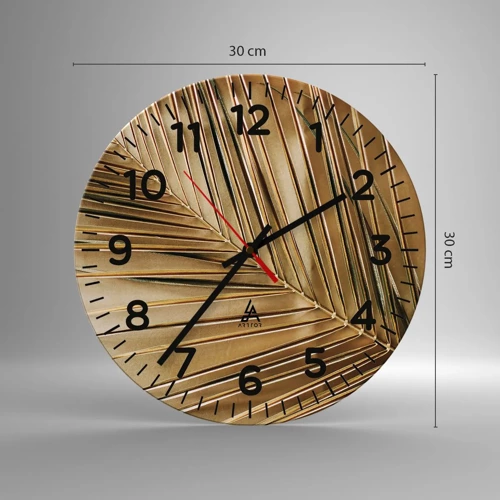 Nástěnné hodiny - Přírodní kolonáda - 30x30 cm