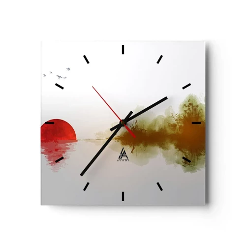 Nástěnné hodiny - Příslib klidu - 40x40 cm