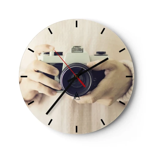 Nástěnné hodiny - Pro více informací… - 30x30 cm