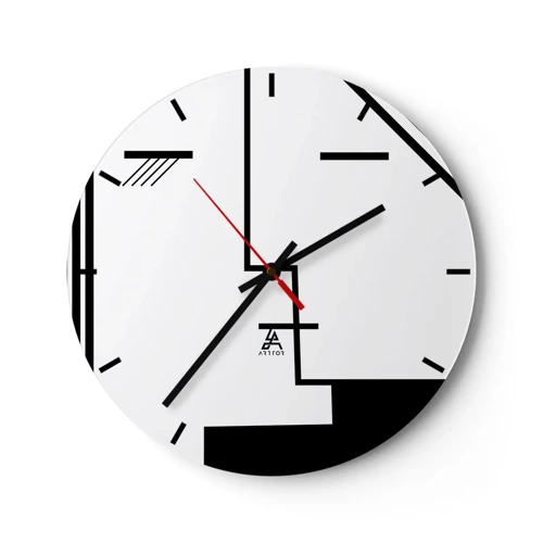 Nástěnné hodiny - Prostě polibek - 30x30 cm