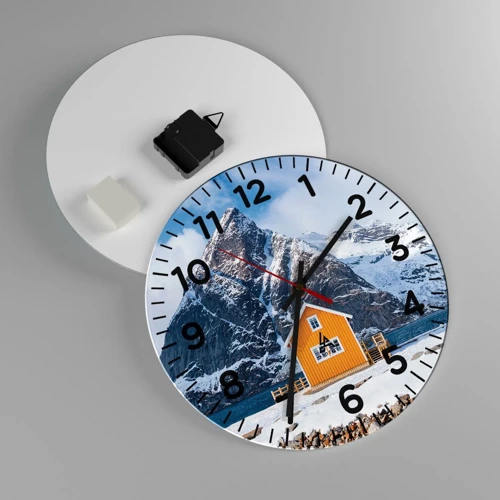 Nástěnné hodiny - Skandinávská dovolená - 30x30 cm