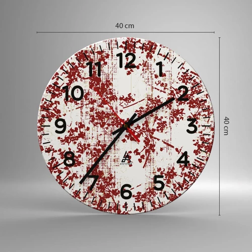 Nástěnné hodiny - Staré kaliko - 40x40 cm