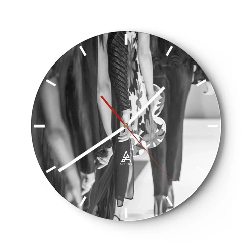 Nástěnné hodiny - Stylový průvod - 30x30 cm