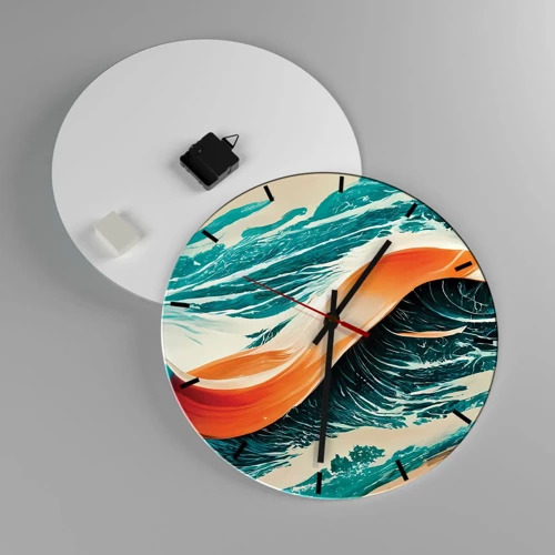 Nástěnné hodiny - Surfařův sen - 40x40 cm
