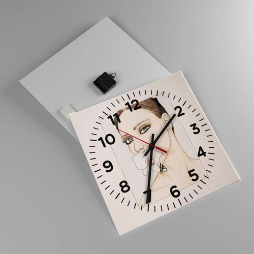 Nástěnné hodiny - Symbol elegance a krásy - 40x40 cm