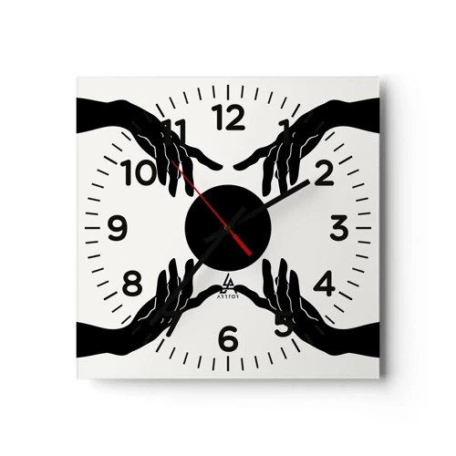 Nástěnné hodiny - Tajné znamení - 30x30 cm