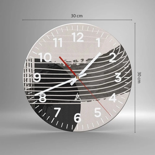 Nástěnné hodiny - Tam a zpět - 30x30 cm