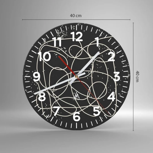 Nástěnné hodiny - Toulání myslí - 40x40 cm