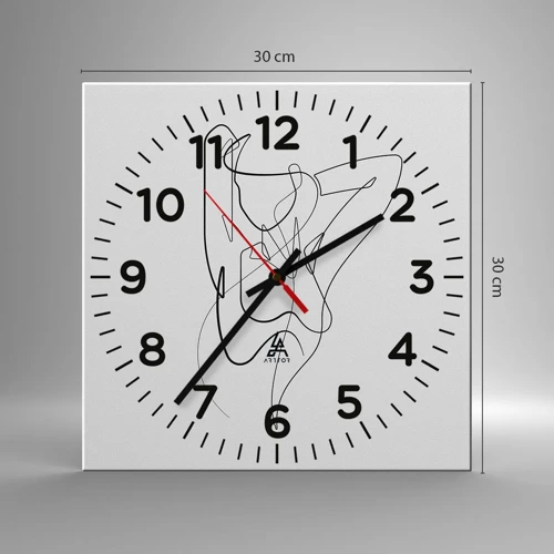 Nástěnné hodiny - Ty jsi záhada… - 30x30 cm