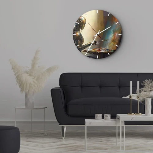 Nástěnné hodiny - Umění budoucnosti - 30x30 cm
