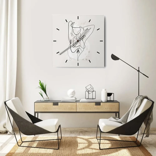 Nástěnné hodiny - Umění svádění - 30x30 cm