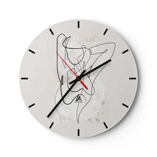 Nástěnné hodiny - Umění svádění - 30x30 cm