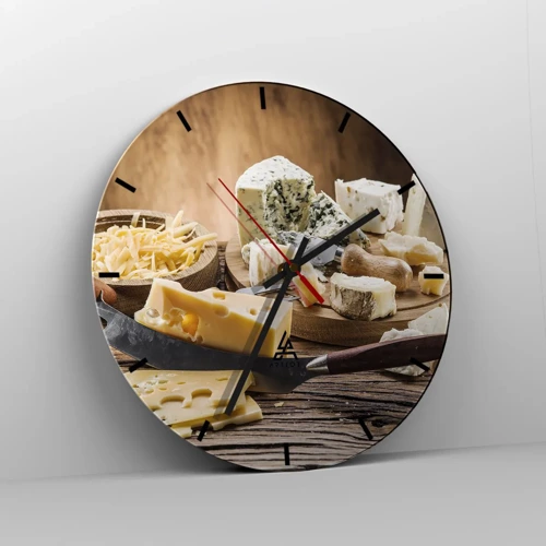 Nástěnné hodiny - Usměj se na sýr - 30x30 cm