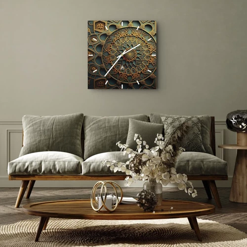 Nástěnné hodiny - V arabském stylu - 30x30 cm