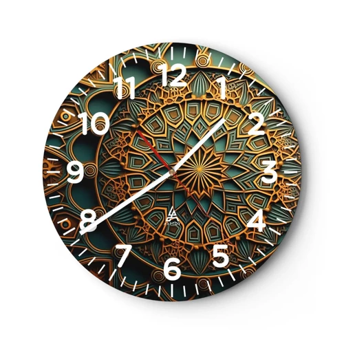Nástěnné hodiny - V arabském stylu - 30x30 cm