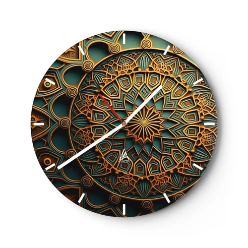 Nástěnné hodiny - V arabském stylu - 40x40 cm