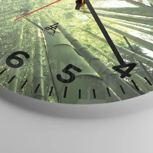 Nástěnné hodiny - V bambusovém háji - 40x40 cm