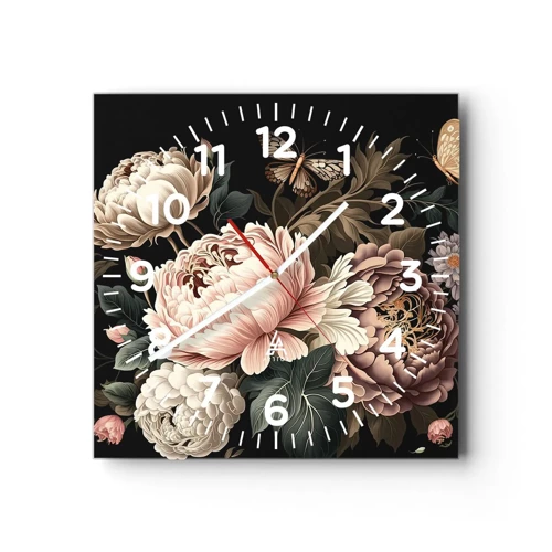 Nástěnné hodiny - V barokním stylu - 30x30 cm