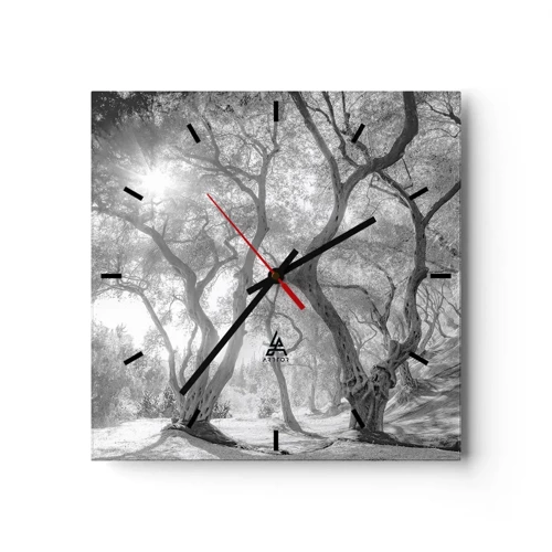 Nástěnné hodiny - V olivovém háji - 40x40 cm