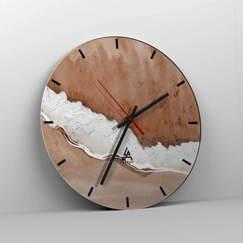 Nástěnné hodiny - V zemitých barvách - 30x30 cm
