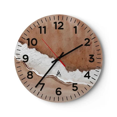 Nástěnné hodiny - V zemitých barvách - 30x30 cm