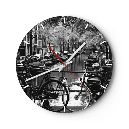 Nástěnné hodiny - Velmi nizozemský výhled - 30x30 cm