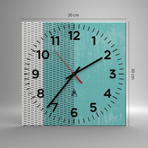 Nástěnné hodiny - Vyvážená kompozice - 30x30 cm