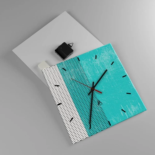 Nástěnné hodiny - Vyvážená kompozice - 30x30 cm