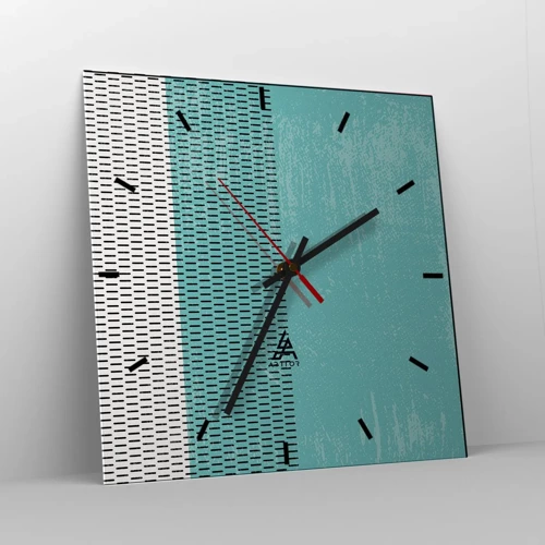 Nástěnné hodiny - Vyvážená kompozice - 40x40 cm