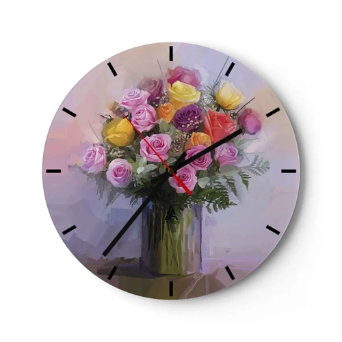 Nástěnné hodiny - Zachycená krása - 30x30 cm