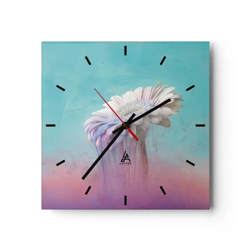 Nástěnné hodiny - Záhrobí květin - 30x30 cm
