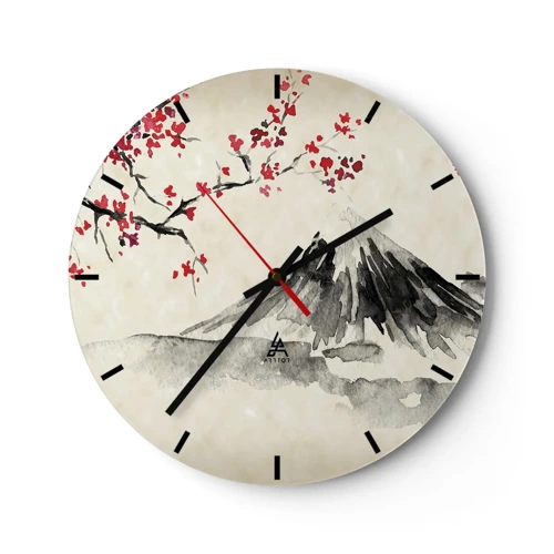 Nástěnné hodiny - Zamilujte se do Japonska - 40x40 cm