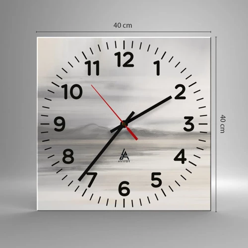 Nástěnné hodiny - Zamyšlená dálka - 40x40 cm