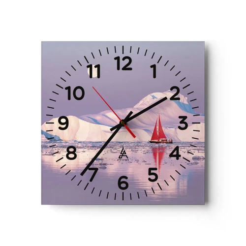 Nástěnné hodiny - Žár plachty, chlad ledu - 30x30 cm