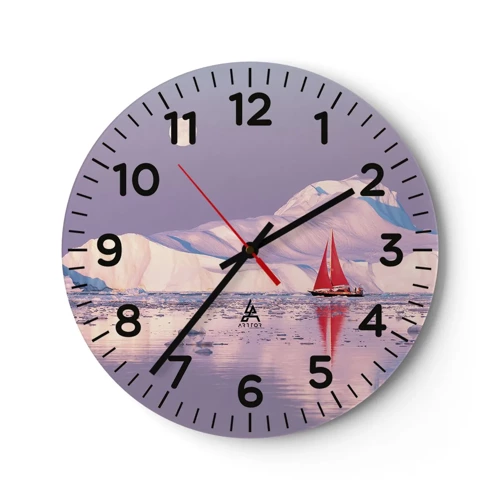 Nástěnné hodiny - Žár plachty, chlad ledu - 40x40 cm