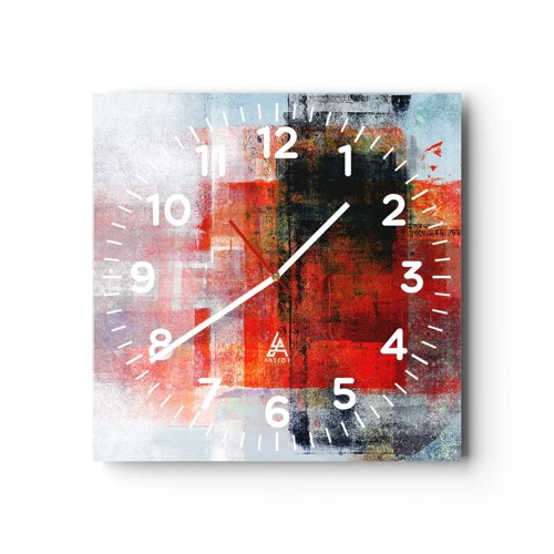 Nástěnné hodiny - Zářící kompozice - 30x30 cm