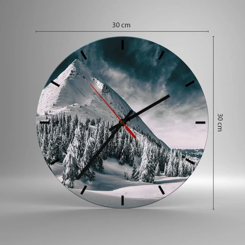 Nástěnné hodiny - Země sněhu a ledu - 30x30 cm