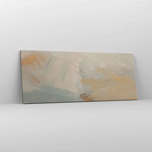 Obraz na plátně - Abstrakce – krajina něhy - 100x40 cm