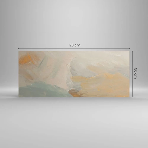 Obraz na plátně - Abstrakce – krajina něhy - 120x50 cm