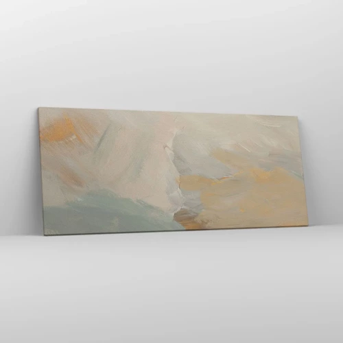 Obraz na plátně - Abstrakce – krajina něhy - 120x50 cm