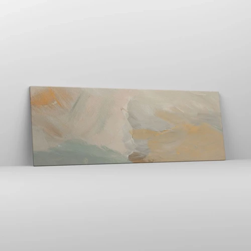 Obraz na plátně - Abstrakce – krajina něhy - 140x50 cm