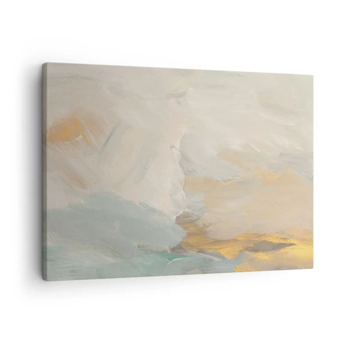 Obraz na plátně - Abstrakce – krajina něhy - 70x50 cm
