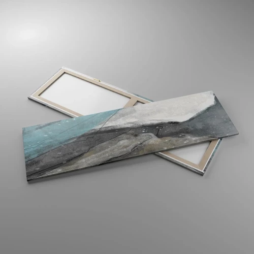 Obraz na plátně - Abstrakce: skály a led - 160x50 cm