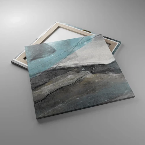 Obraz na plátně - Abstrakce: skály a led - 60x60 cm