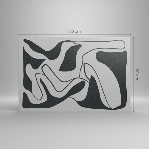 Obraz na plátně - Abstraktní hra v labyrintu - 120x80 cm