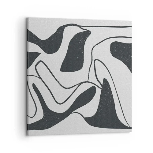 Obraz na plátně - Abstraktní hra v labyrintu - 50x50 cm
